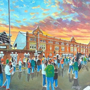 Print of Craven Cottage, Fulham FC's historic stadium in West London Print of Craven Cottage, Fulham FC's historic stadium in West London