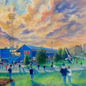 Dens Park Stadium Going to the Match Fine Art - Dundee FC