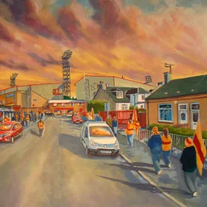 Fir Park Stadium Going to the Match Fine Art - Motherwell FC