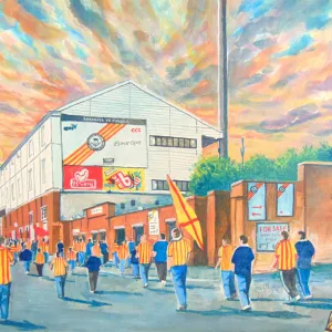 Firhill Stadium Going to the Match Fine Art - Partick Thistle