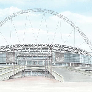 Football Stadium - National England Wembley Way New