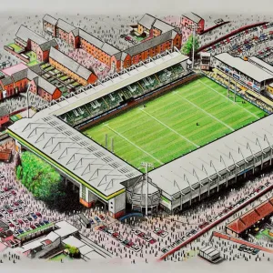 Franklins Gardens Stadia Art - Northampton Saints