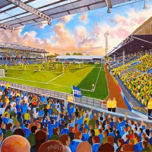 London Road Stadium Fine Art - Peterborough United Football Club