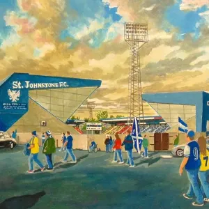Print of McDiarmid Park Stadium Print of McDiarmid Park Stadium