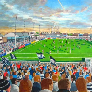 Naughton Park Stadium Fine Art - Widnes Vikings Rugby League