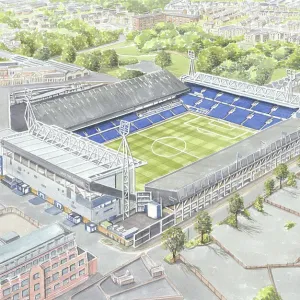 Print of Portman Road Stadium Art - Ipswich Town FC Print of Portman Road Stadium Art - Ipswich Town FC