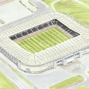 Pride Park Stadium Print - A 32,956-capacity football stadium in Derby, England Pride Park Stadium Print - A 32,956-capacity football stadium in Derby, England