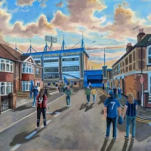 Priestfield Stadium Art Going to the Match - Gillingham FC Priestfield Stadium Art Going to the Match - Gillingham FC