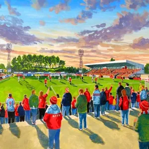 Rockingham Road Stadium Print - Kettering Town Football Club Rockingham Road Stadium Print - Kettering Town Football Club