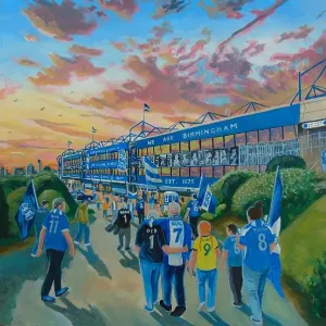 Print of St Andrew's Stadium, a colour photograph in a 30x40 cm frame Print of St Andrew's Stadium, a colour photograph in a 30x40 cm frame