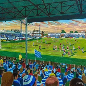 Thrum Hall Stadium Print - Halifax Rugby League Ground Thrum Hall Stadium Print - Halifax Rugby League Ground