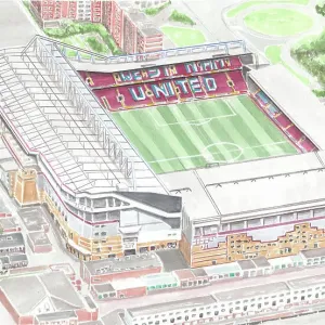 Upton Park Stadium Print - A 35,016 capacity football ground Upton Park Stadium Print - A 35,016 capacity football ground