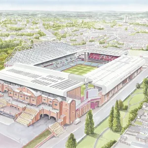 Villa Park Stadium Study 3 Print Villa Park Stadium Study 3 Print