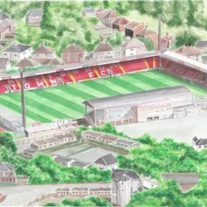 Whaddon Road, known as the Jonny-Rocks Stadium for sponsorship reasons Whaddon Road, known as the Jonny-Rocks Stadium for sponsorship reasons