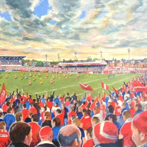 The Willows Stadium Fine Art - Salford Red Devils Rugby League