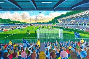 Stadia of England Collection: Adams Park Stadium Fine Art - Wycombe Wanderers Football Club