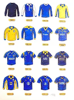 Birthday Prints: AFC Wimbledon Retro Football Shirts Art
