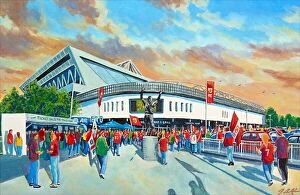 Stadia of England Collection: Ashton Gate Going to the Match Fine Art - Bristol City FC
