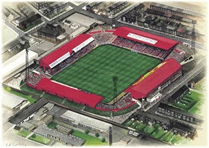 Stadia of Yesteryear Gallery: Ayresome Park Art - Middlesbrough