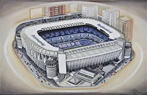 Stadia of Spain Collection: The Bernabeu Stadia Art - Real Madrid