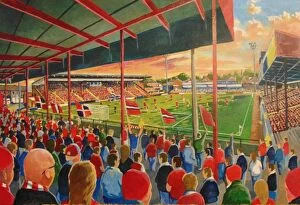 Fine Art Collection: Bootham Crescent Stadium Fine Art - York City Football Club