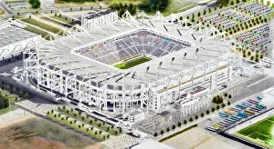 Germany Gallery: Borussia Park Stadium Fine Art - Borussia Munchengladbach Football Club