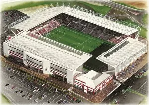 Images Dated 20th May 2013: Britannia Stadium Art - Stoke City