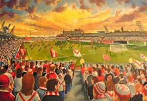 Football Club Collection: Broomfield Park Stadium Fine Art - Airdrieonians Football Club
