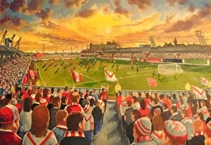 Images Dated 6th March 2018: Broomfield Park Stadium Fine Art - Airdrieonians Football Club