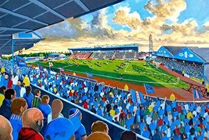 Stadia of England Gallery: Brunton Park Stadium Fine Art - Carlisle United Football Club