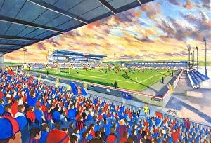 Stadia of Scotland Collection: Caledonian Stadium Fine Art - Inverness Caledonian Thistle FC