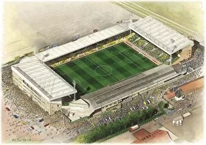 Kevin Fletcher Stadia Art Collection: Carrow Road Art - Norwich City