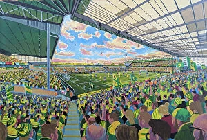 : Carrow Road Stadium Fine Art (new version) - Norwich City FC
