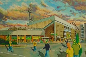 Ncfc Gallery: Carrow Road Stadium Going to the Match Fine Art - Norwich City Football Club