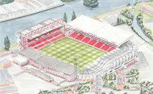 The City Ground is a football stadium in West Bridgford