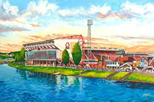 Stadia Collection: City Ground Stadium Going to the Match - Nottingham Forest FC