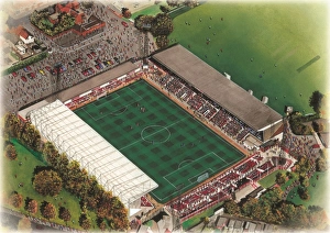 Images Dated 20th May 2013: County Ground Art - Swindon Town