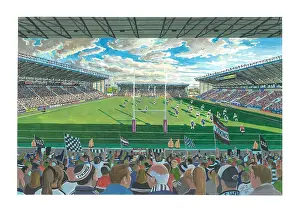 Stadia Of England Prints: DCBL Stadium - Widnes Vikings Rugby League