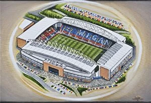 Images Dated 20th May 2013: DW Stadium Art - Wigan Athletic F. C
