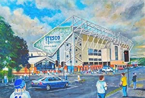 Stadia of England Collection: Elland Road Stadium Fine Art - Leeds United Football Club