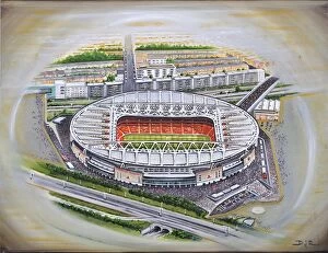 DJ Rogers Stadia Art Gallery: Emirates Stadium Art - Arsenal