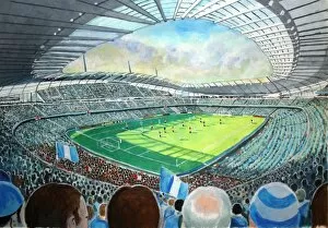 Stadia of England Gallery: Etihad Stadium Fine Art - Manchester City Football Club