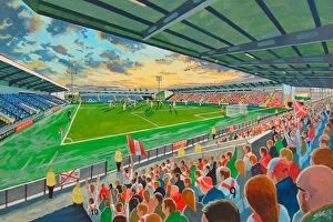 Stadia of Scotland Gallery: Excelsior Stadium Fine Art - Airdrieonians Football Club