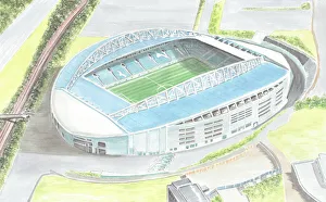 Premier League Prints: The Falmer Stadium