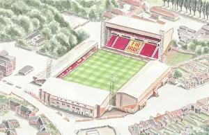 Club Prints: Fir Park Stadium is a football stadium situated in Motherwell