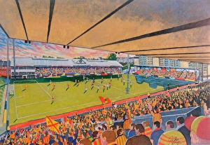Football Club Collection: Firhill Stadium Fine Art - Partick Thistle Football Club