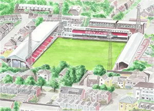 Stadia of England Collection: Football Stadium - Brentford FC - Griffin Park