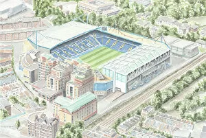 Images Dated 2021 April: Football Stadium - Chelsea FC - Stamford Bridge Study 2