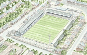 Stadia of England Collection: Football Stadium - Chesterfield FC - Saltergate Recreation Ground