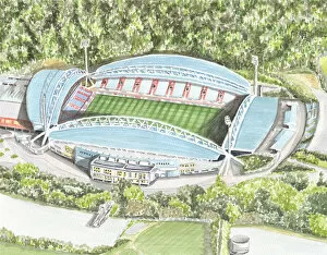 Stadia of England Collection: Football Stadium - Huddersfield Town FC - Kirklees Stadium